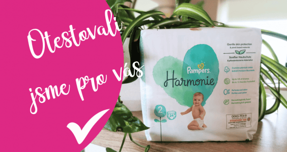ambasadorky testování recenze Pampers Harmonie plenky