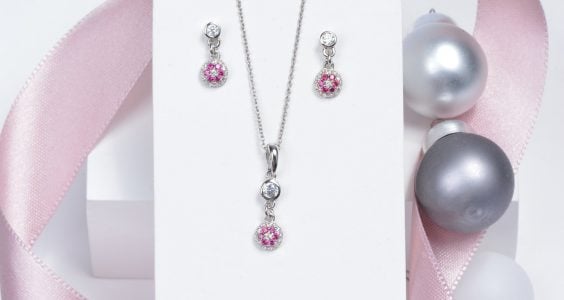 náušnice a řetízek Cutie Kids Jewellery