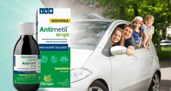 Antimetil testování sirupu