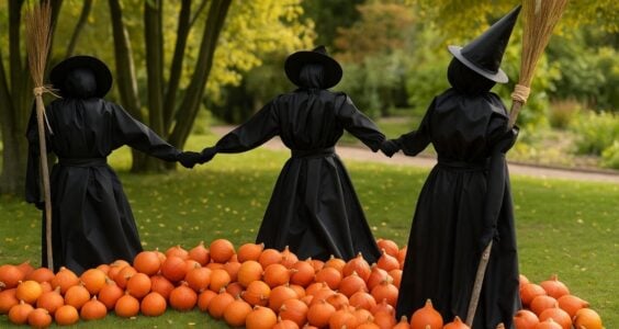 Strašidelný les: dýňová aranžmá, workshopy i oslavy Halloweenu