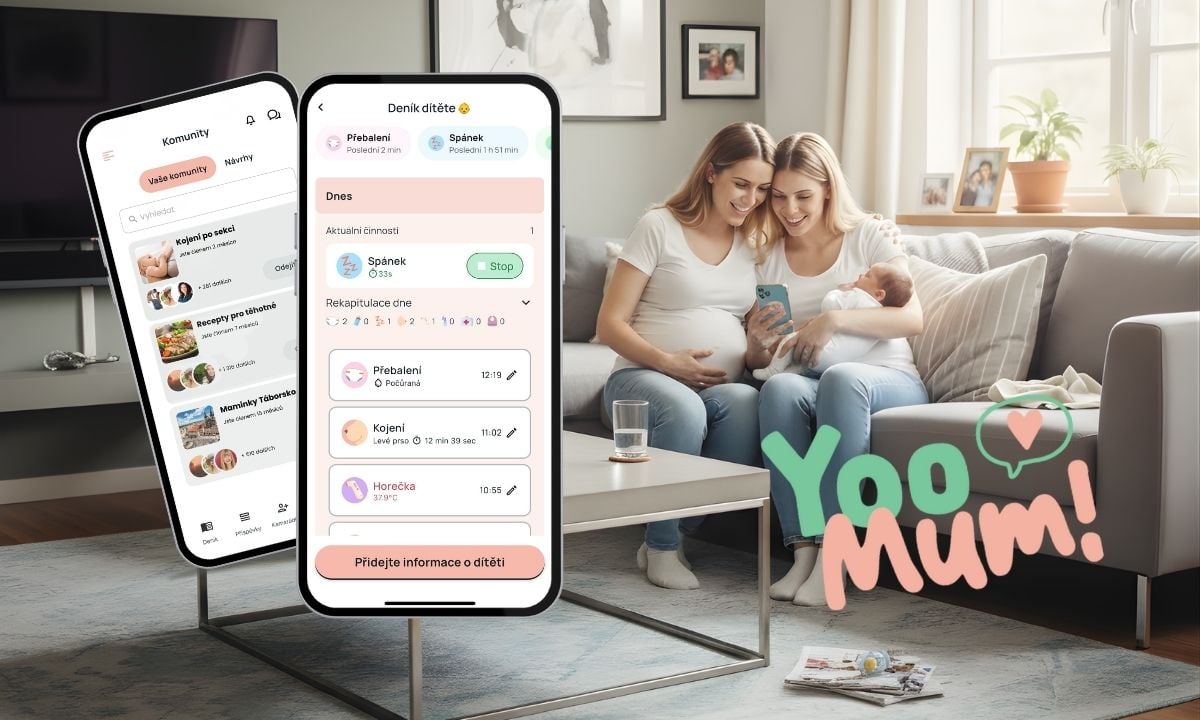aplikace pro těhotné a maminky Yoomum