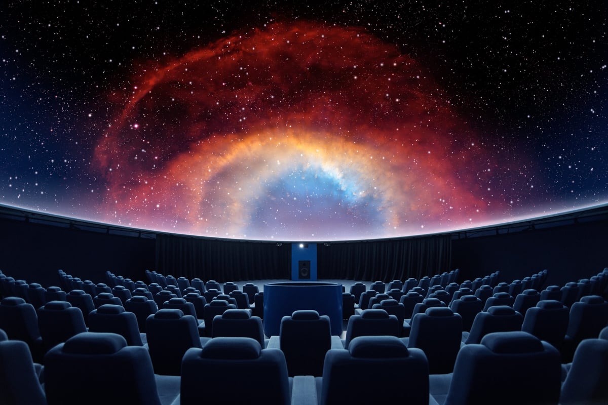 Sál digitária Hvězdárny a planetária Brno