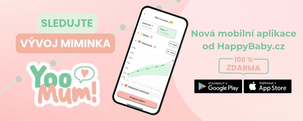 YooMum – bezplatná aplikace pro sledování vývoje miminka