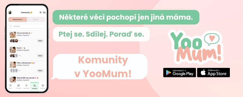Komunity pro maminky v aplikaci YooMum