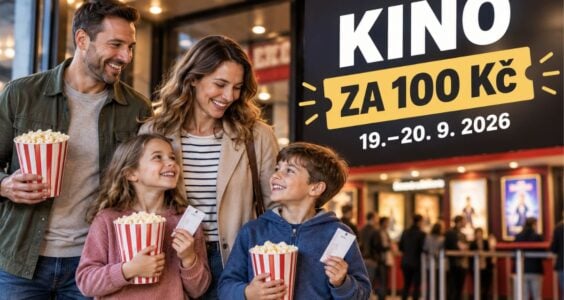 Kino dny 2026 – rodinný víkend v kině za 100 Kč