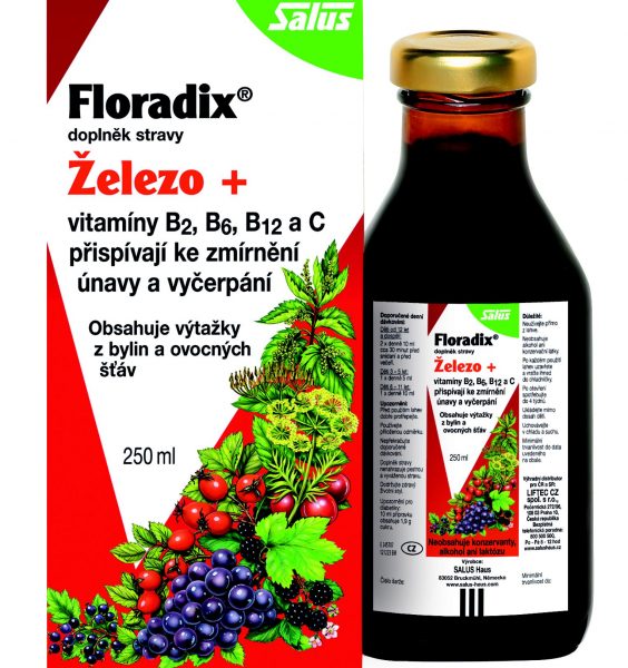 Floradix Železo+ - tekutý doplněk stravy